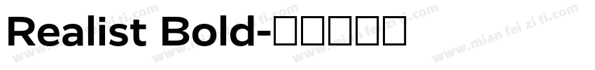 Realist Bold字体转换